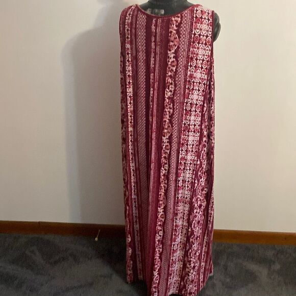 Rouge Collections burgundy/white, size 3X - Picture 3 of 5